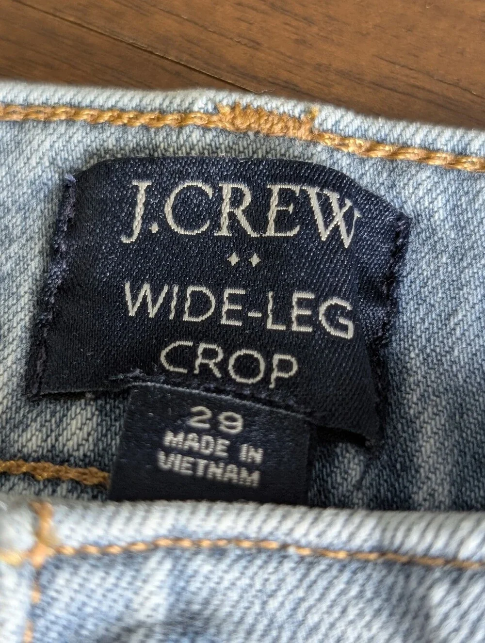 J. Crew Wide Leg Crop Jeans - Picture 4 of 10